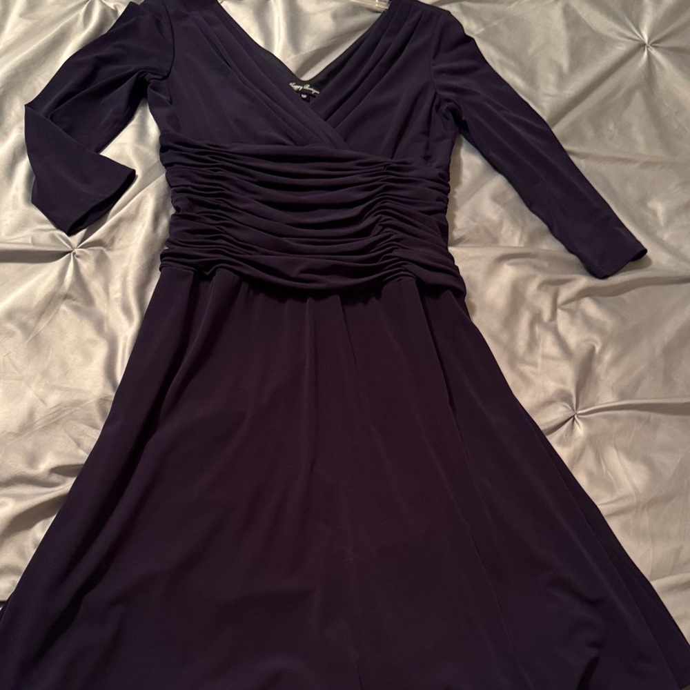 Maggy Boutique Deep Blue 3/4 Sleeve Dress